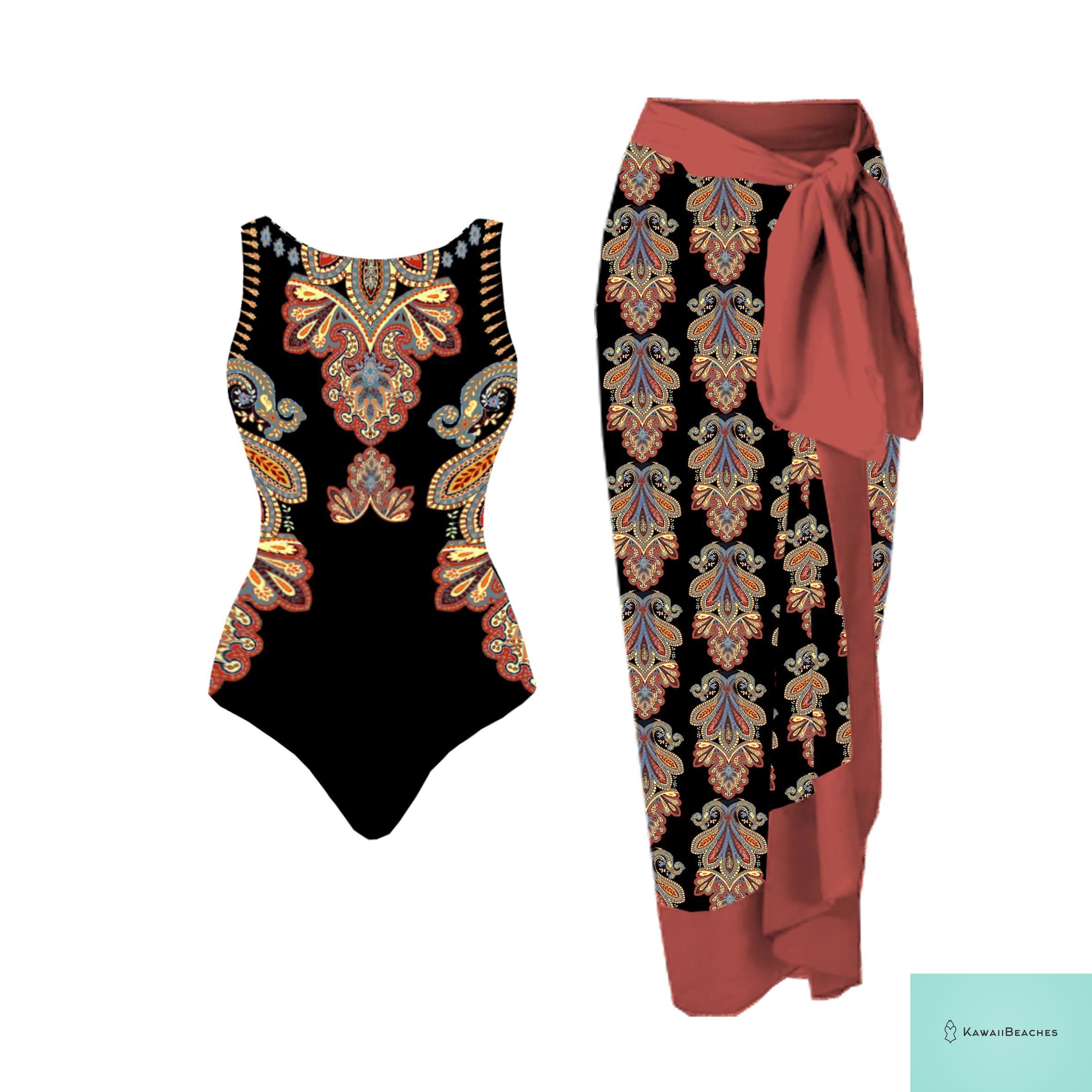 Floral Printed Ruffle Bikini Set