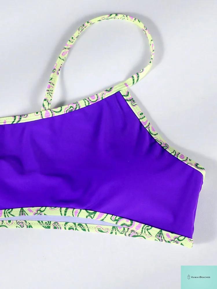 Tropical Temptation Printed One Shoulder Swimwear