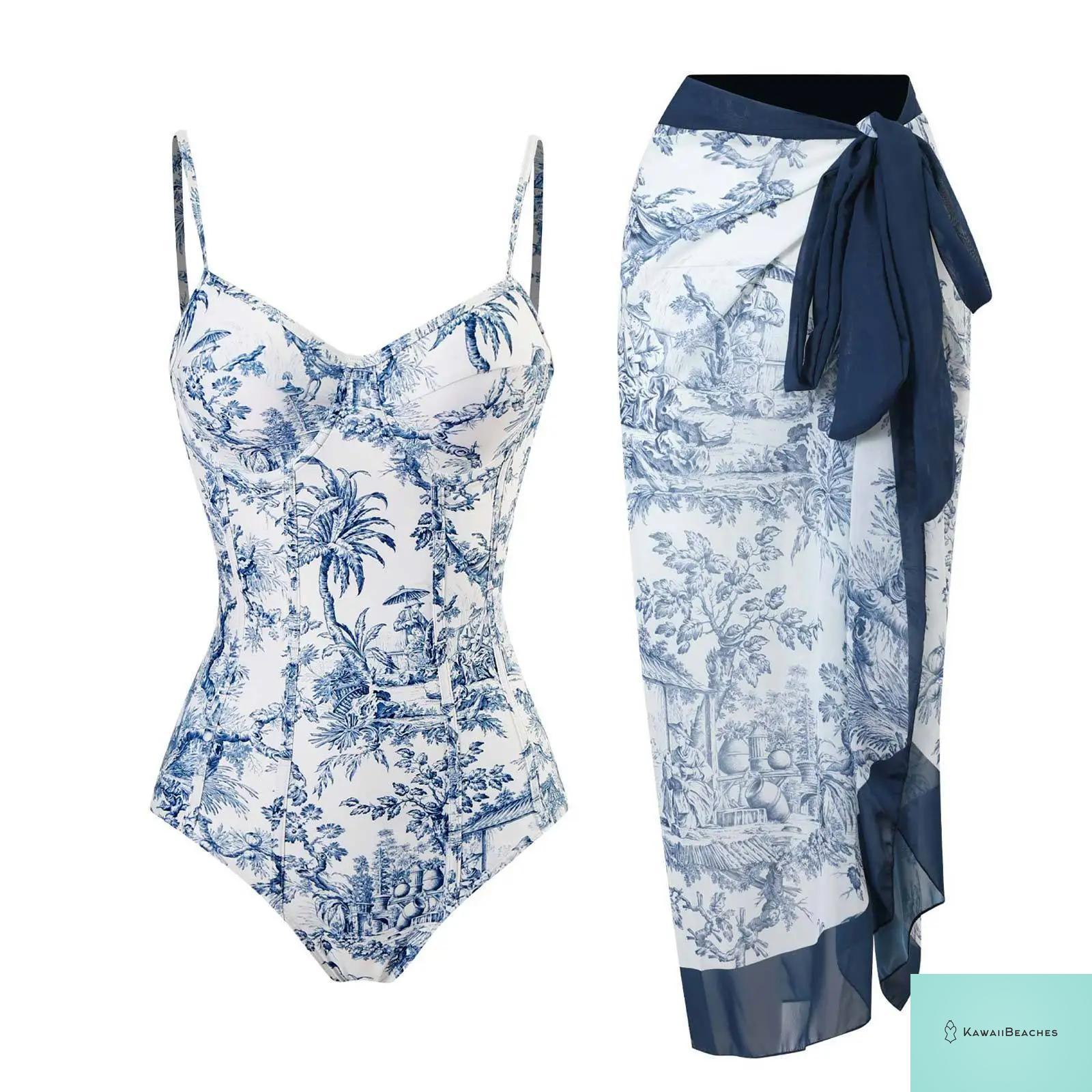 Floral Ruffle Push Up Bikini Set