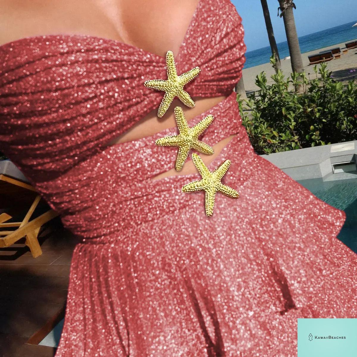 Geometric Beach Two-Piece Strappy Swimsuit