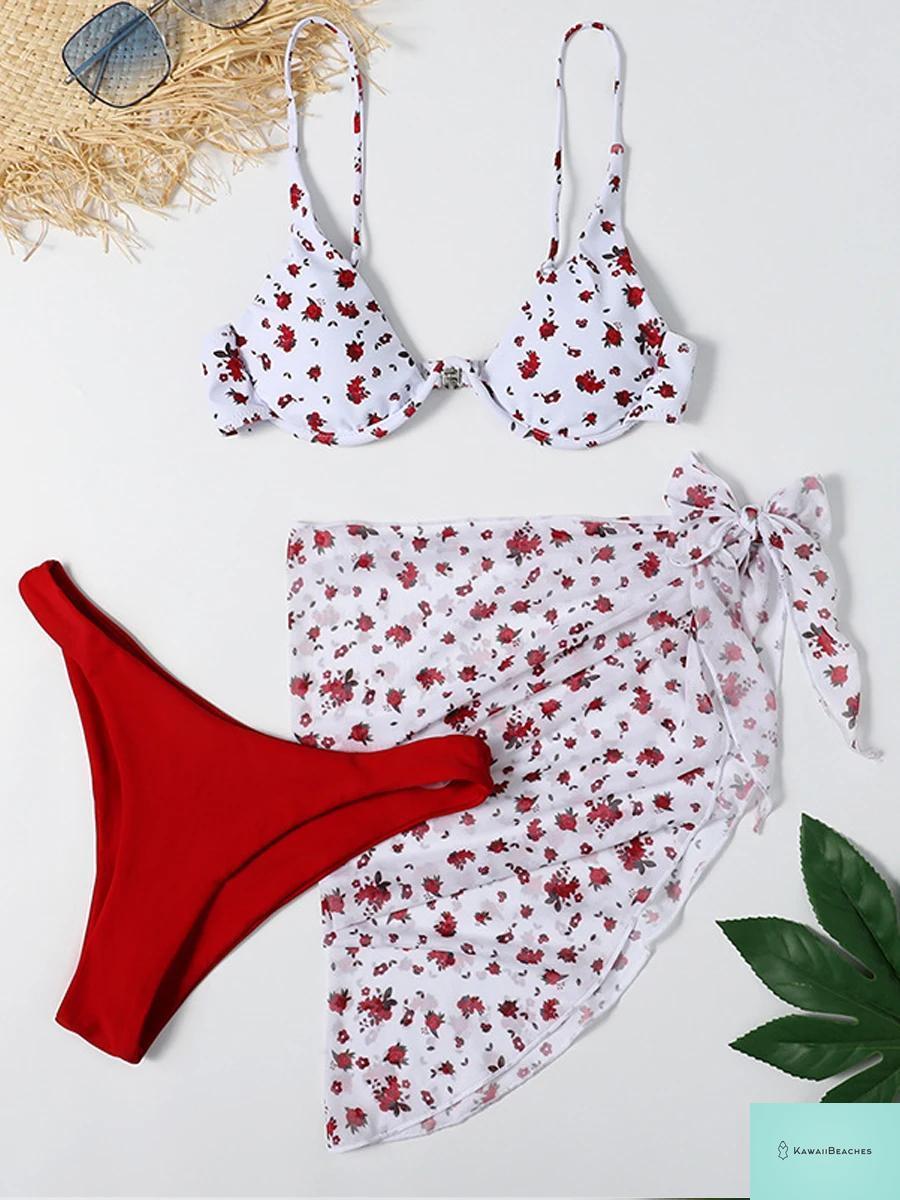 Summer Tie Dye Bikini Swimwear Set