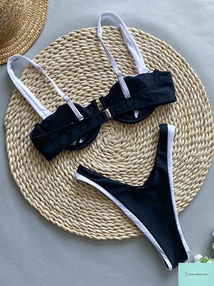 KawaiiBeaches High Cut Thong Swimsuit