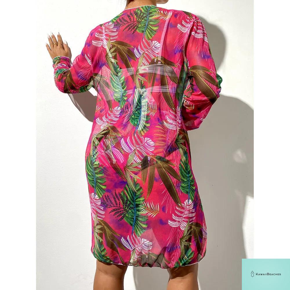 Womens 3 Piece Long Sleeve Swimsuit