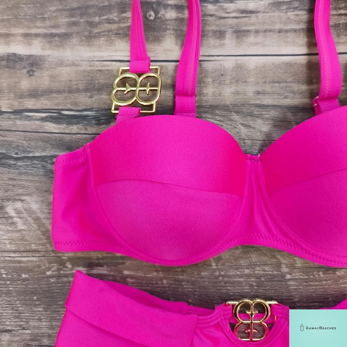 Kawaii Retro Push Up One Piece Swimsuit