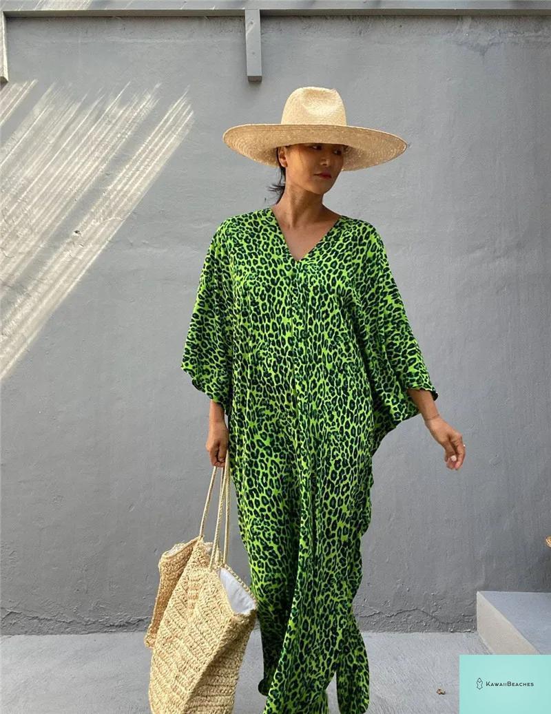 Womens Beach Cover Up Kaftan Dress