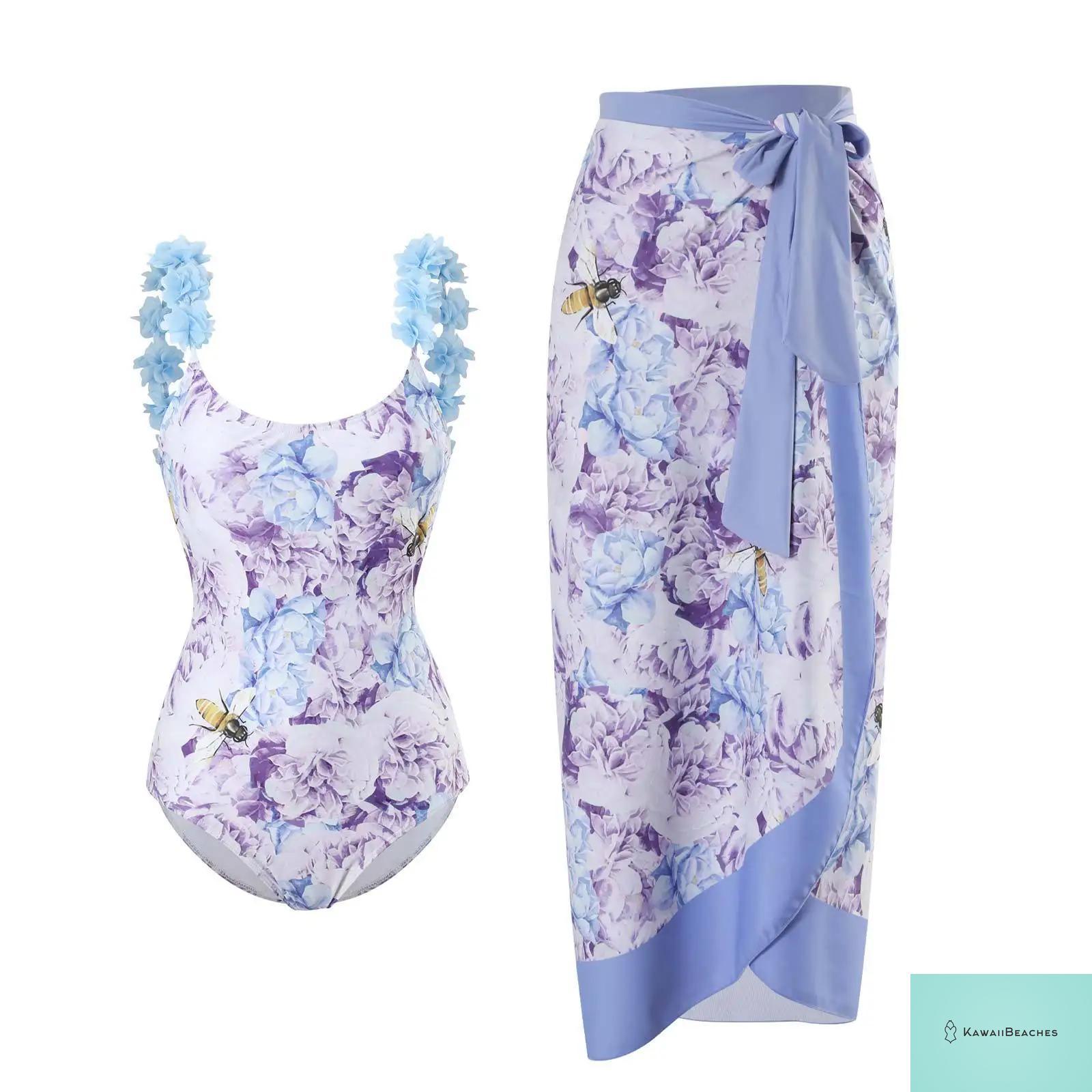 Floral Ruffle Push Up Bikini Set