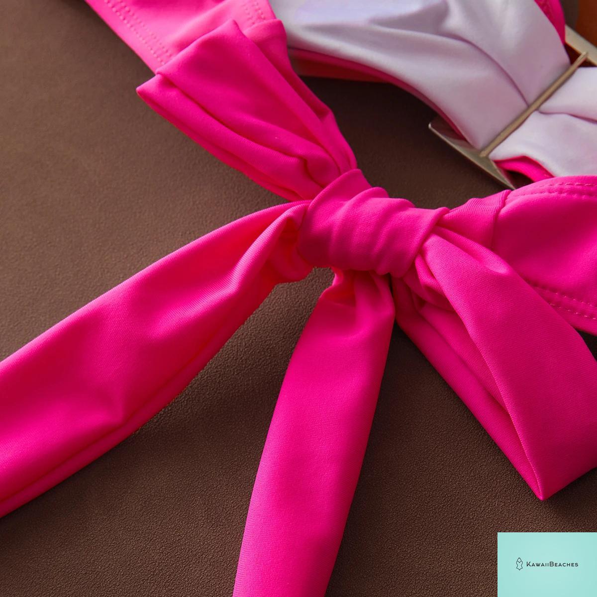 High Waist Golden Print Brazilian Bikini Set