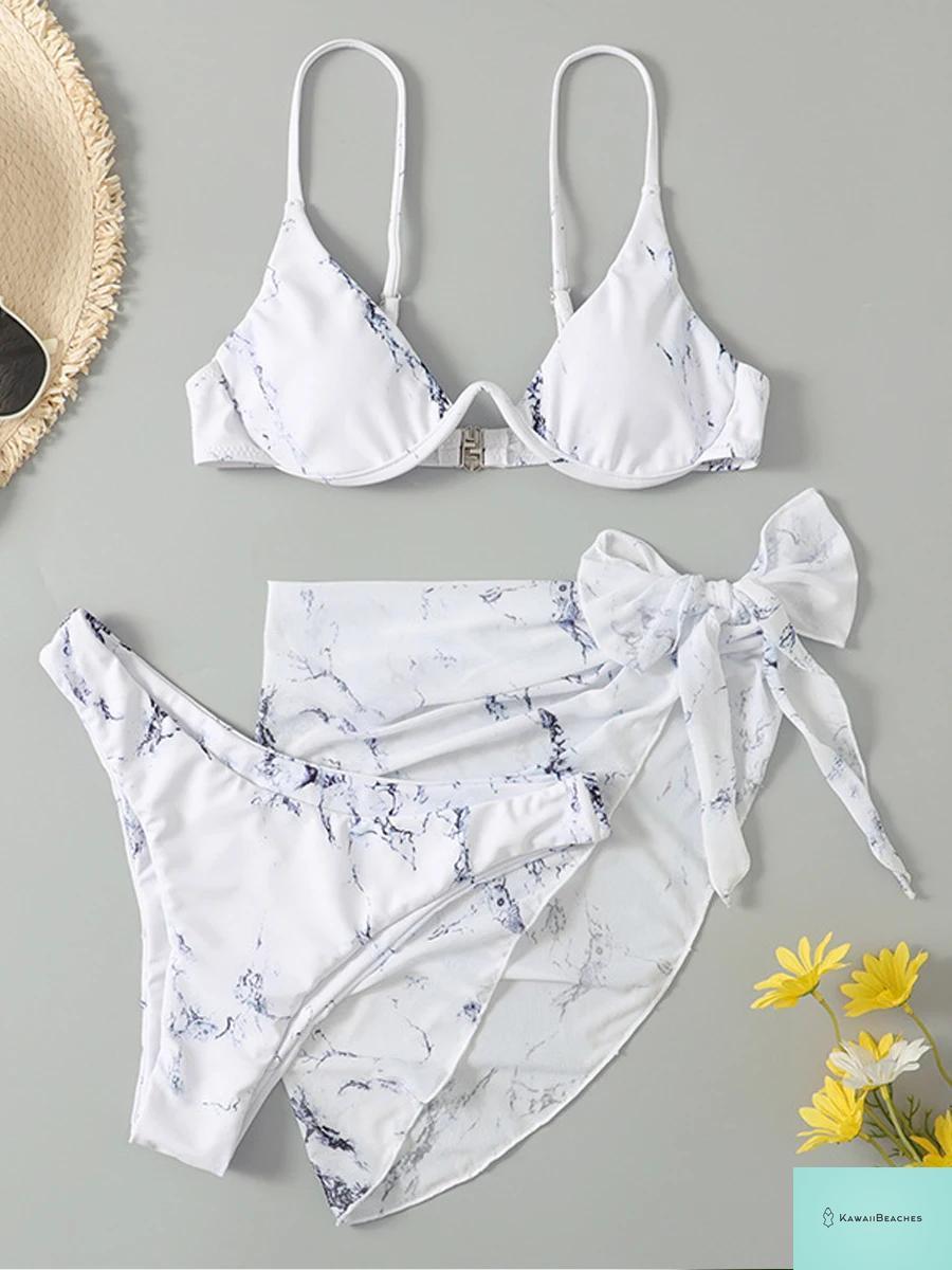 Summer Tie Dye Bikini Swimwear Set