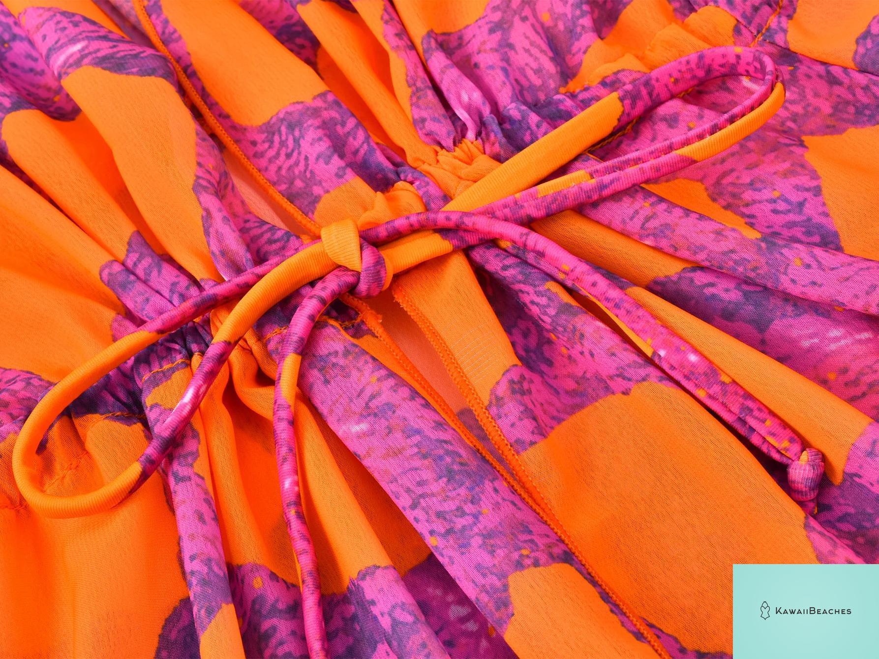 Kawaii Vintage Floral One Piece Swimsuit