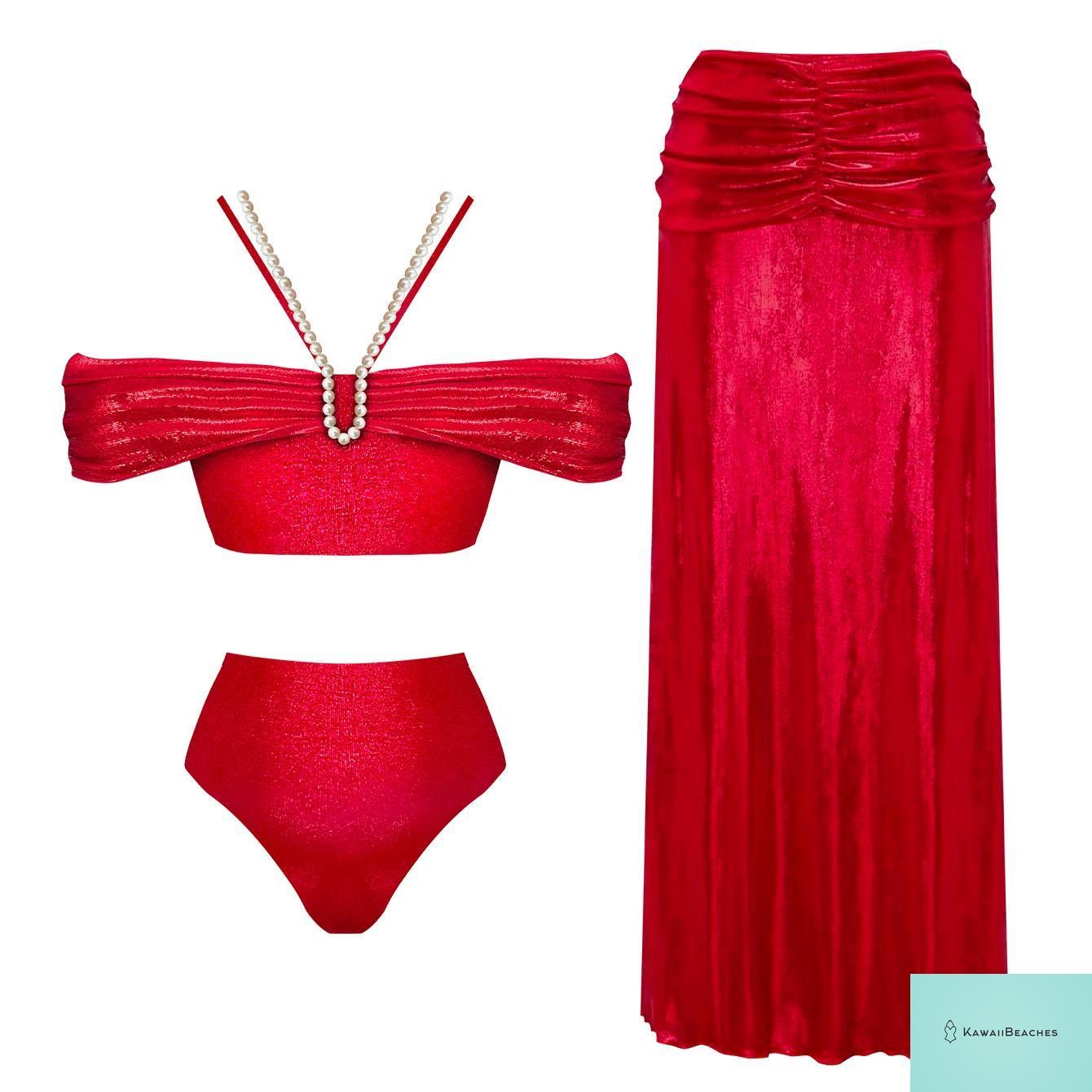 Floral Ruffle Push Up Bikini Set