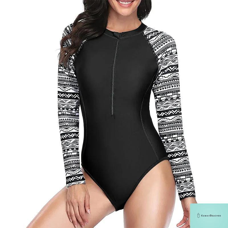 KawaiiBeaches Skeleton Long Sleeve Swimsuit