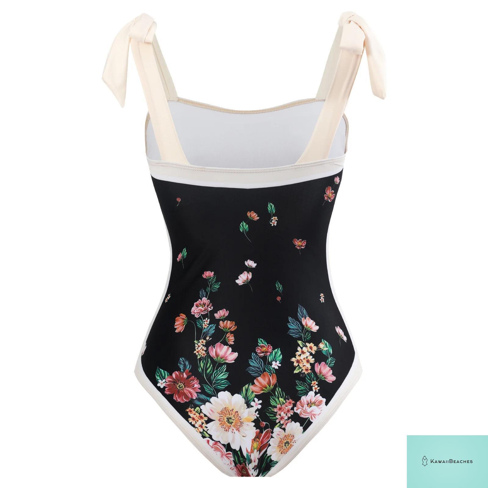 Floral Ruffle Push Up Bikini Set