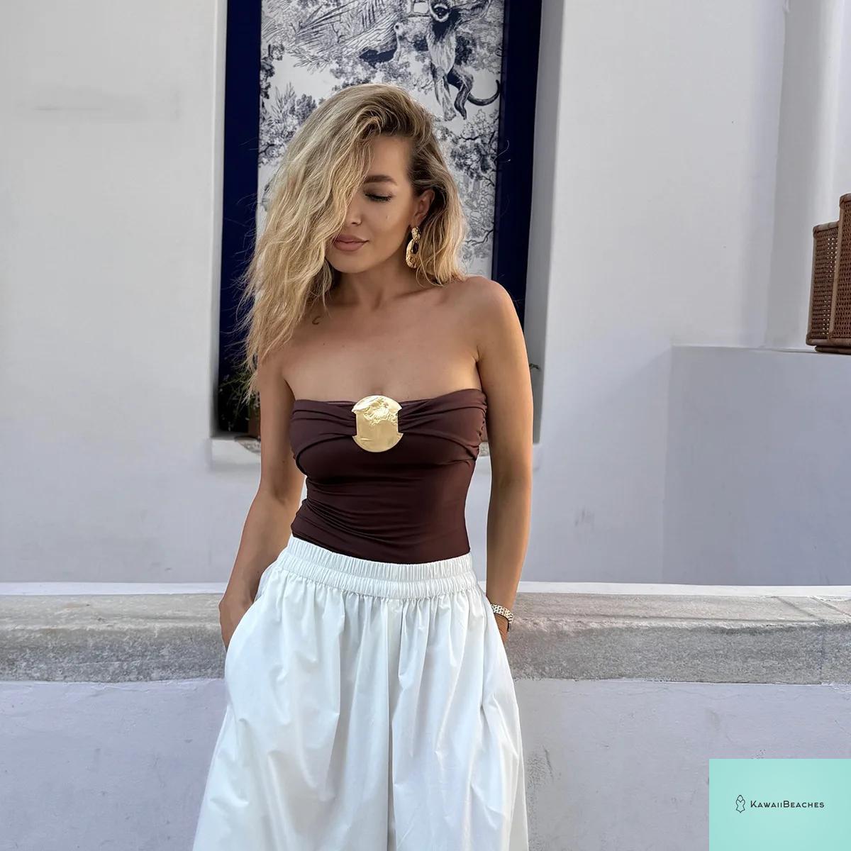 Sexy Solid Print Monokini Swimsuit