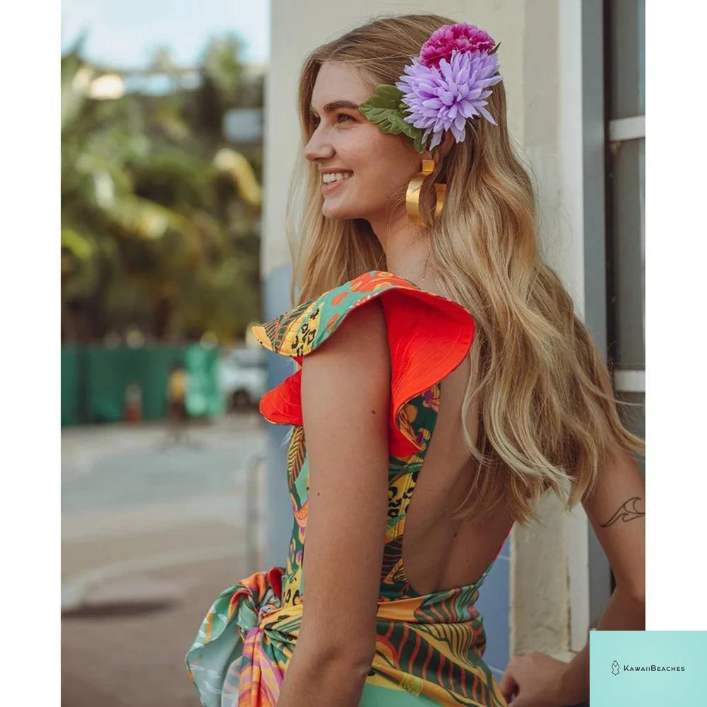 Kawaii V-Neck Lace Print One Piece Swimsuit