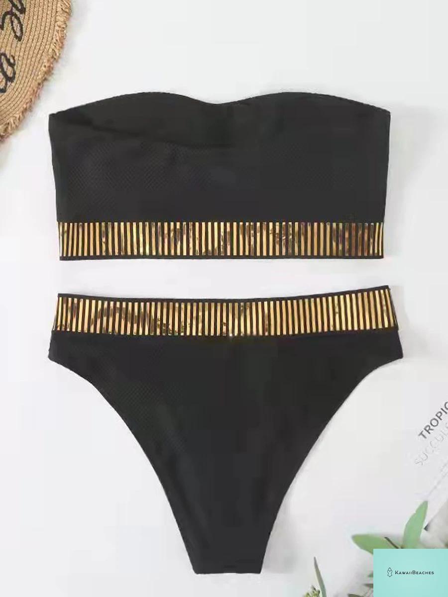 High Waist Triangle Bikini Swimsuit