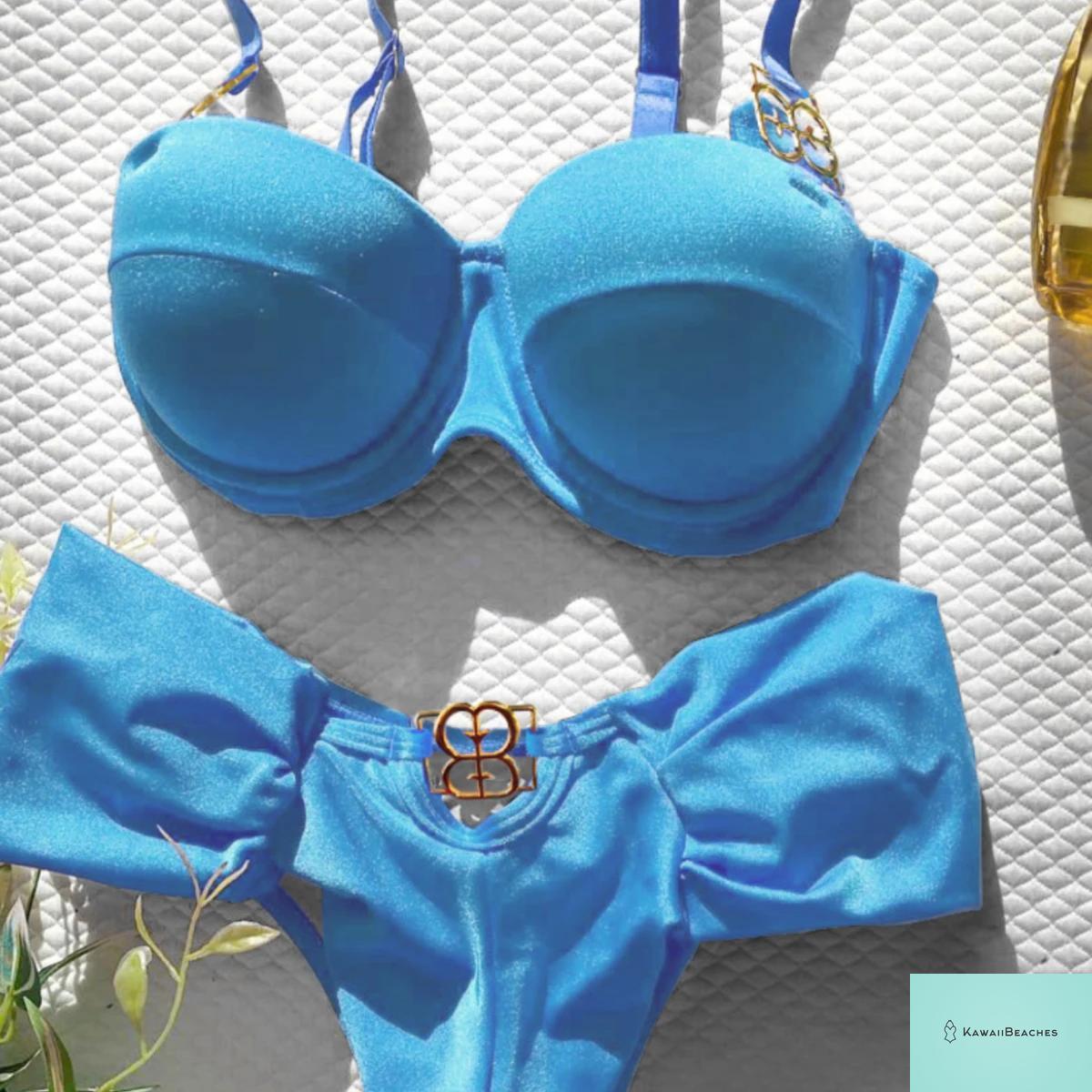 Kawaii Retro Push Up One Piece Swimsuit