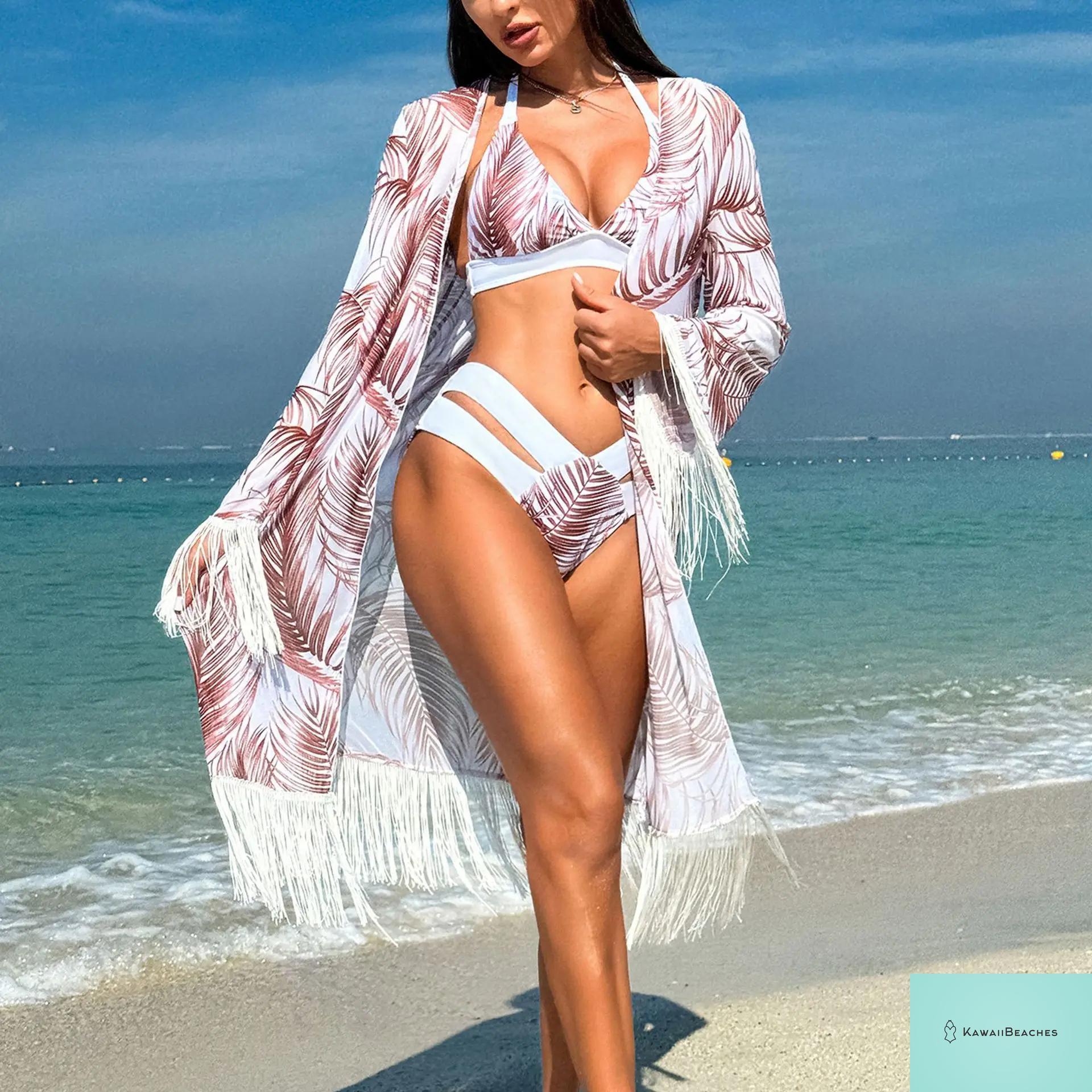 Tropical High Waisted Bikini Set