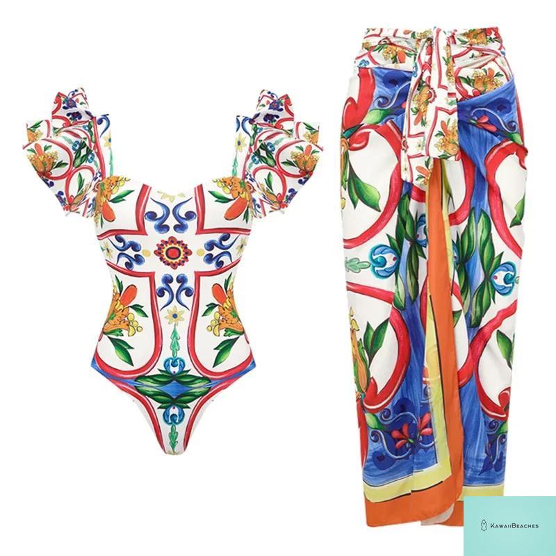 Sexy Ruffle Bikini Set for Women