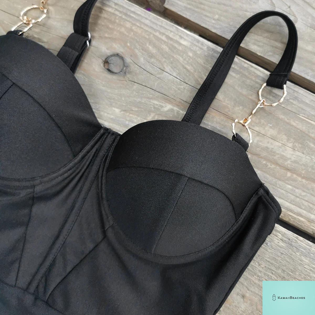 Kawaii Retro Push Up One Piece Swimsuit