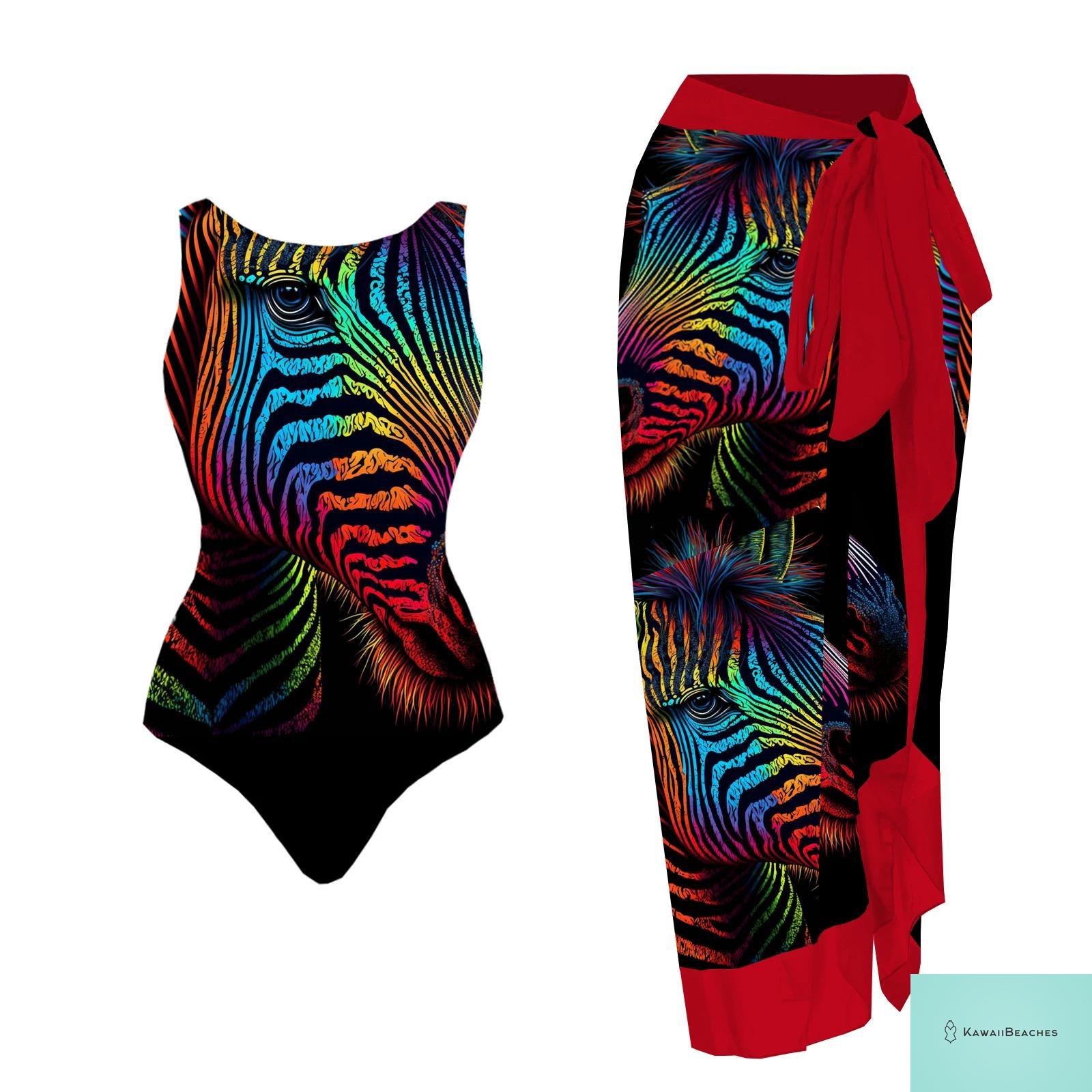 Floral Printed Ruffle Bikini Set