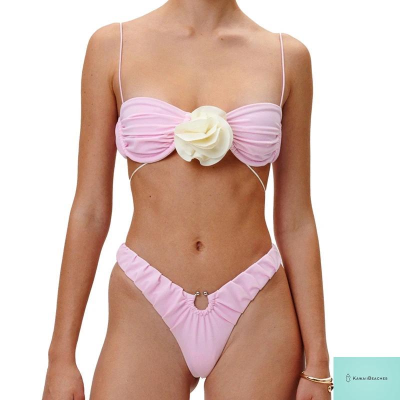 Kawaii Womens Push Up Bikini Set