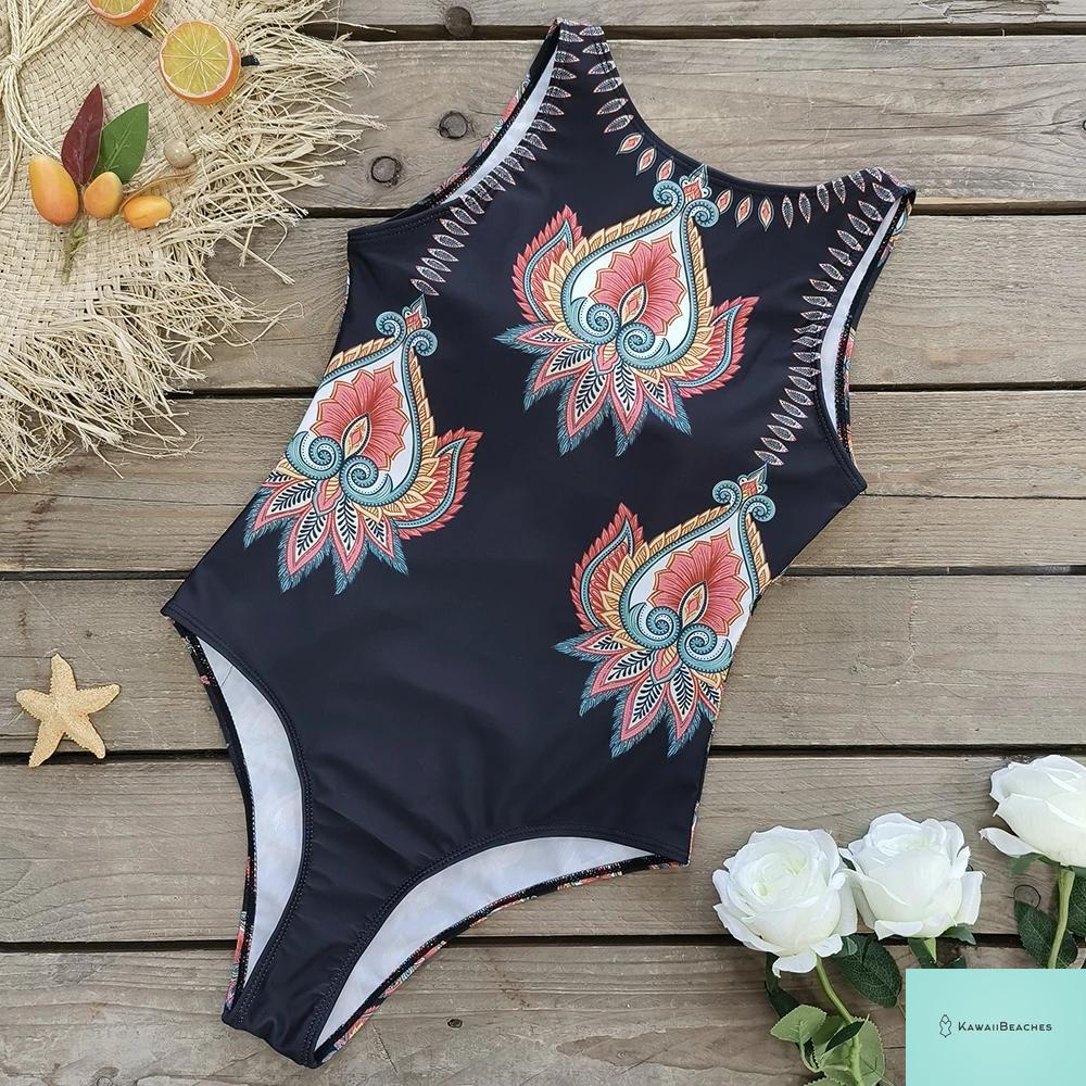 Floral Printed Ruffle Bikini Set