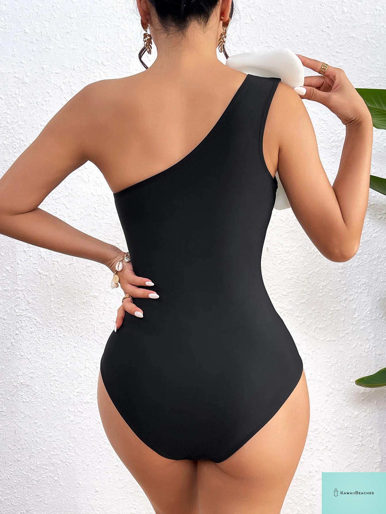 Floral Ruffle Push Up One Piece Swimsuit