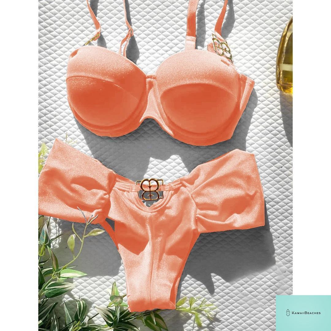 Kawaii Retro Push Up One Piece Swimsuit