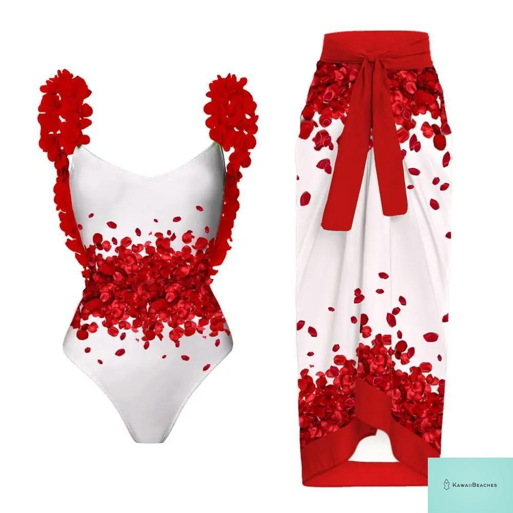 Floral Ruffle Push Up Bikini Set