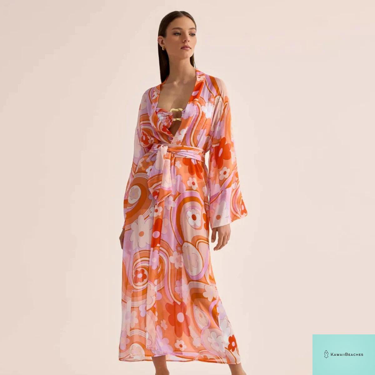 Kawaii Vintage Floral One Piece Swimsuit