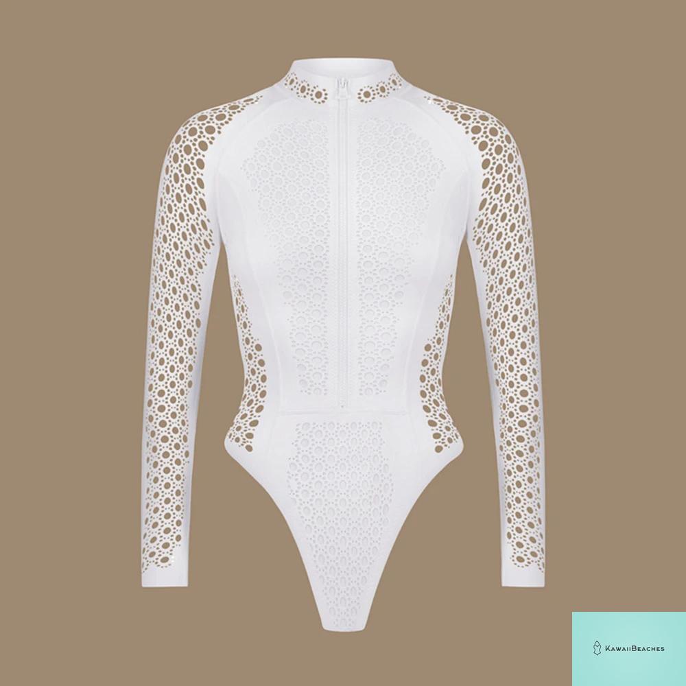 Surfing Sport Long Sleeve Swimsuit Costume