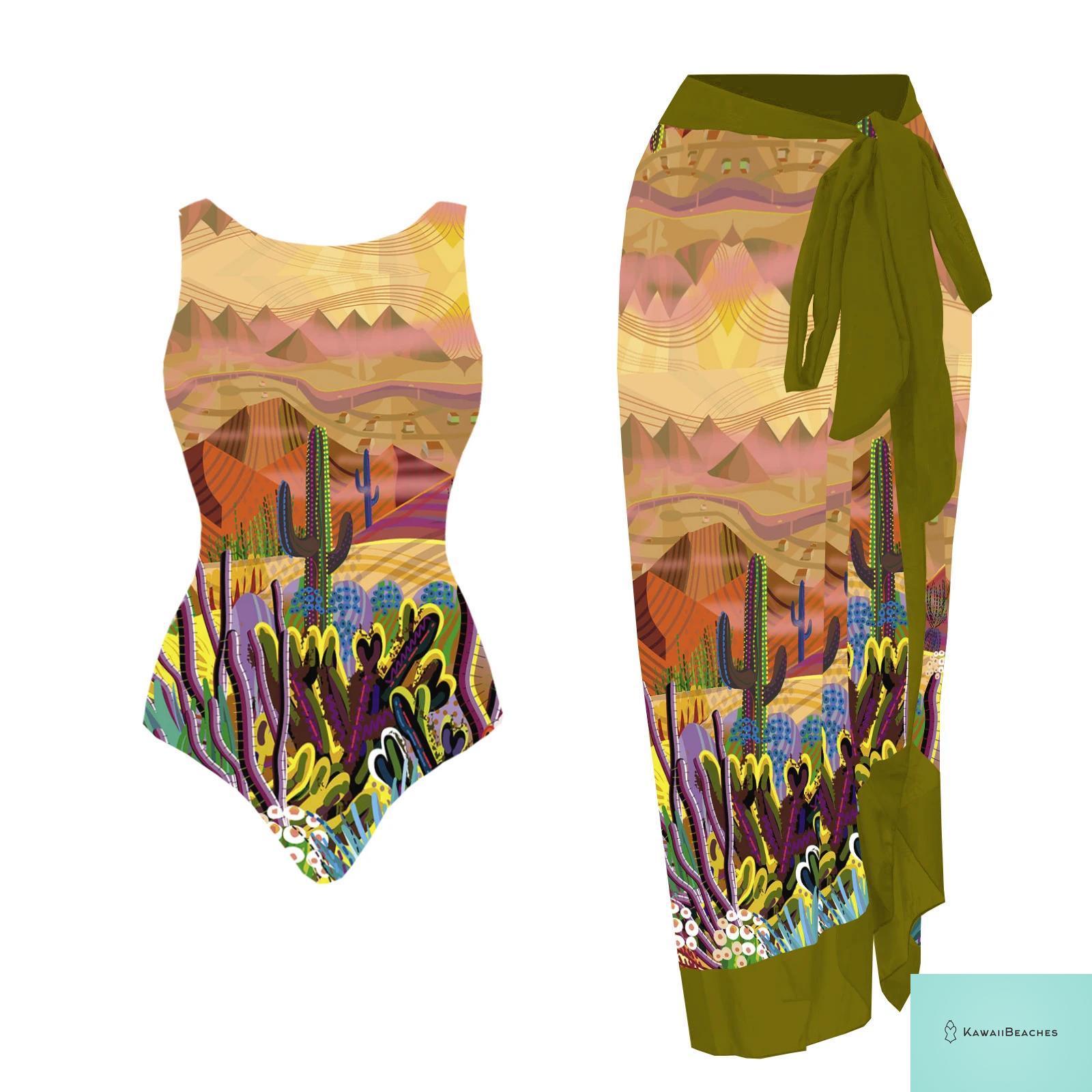 Floral Printed Ruffle Bikini Set