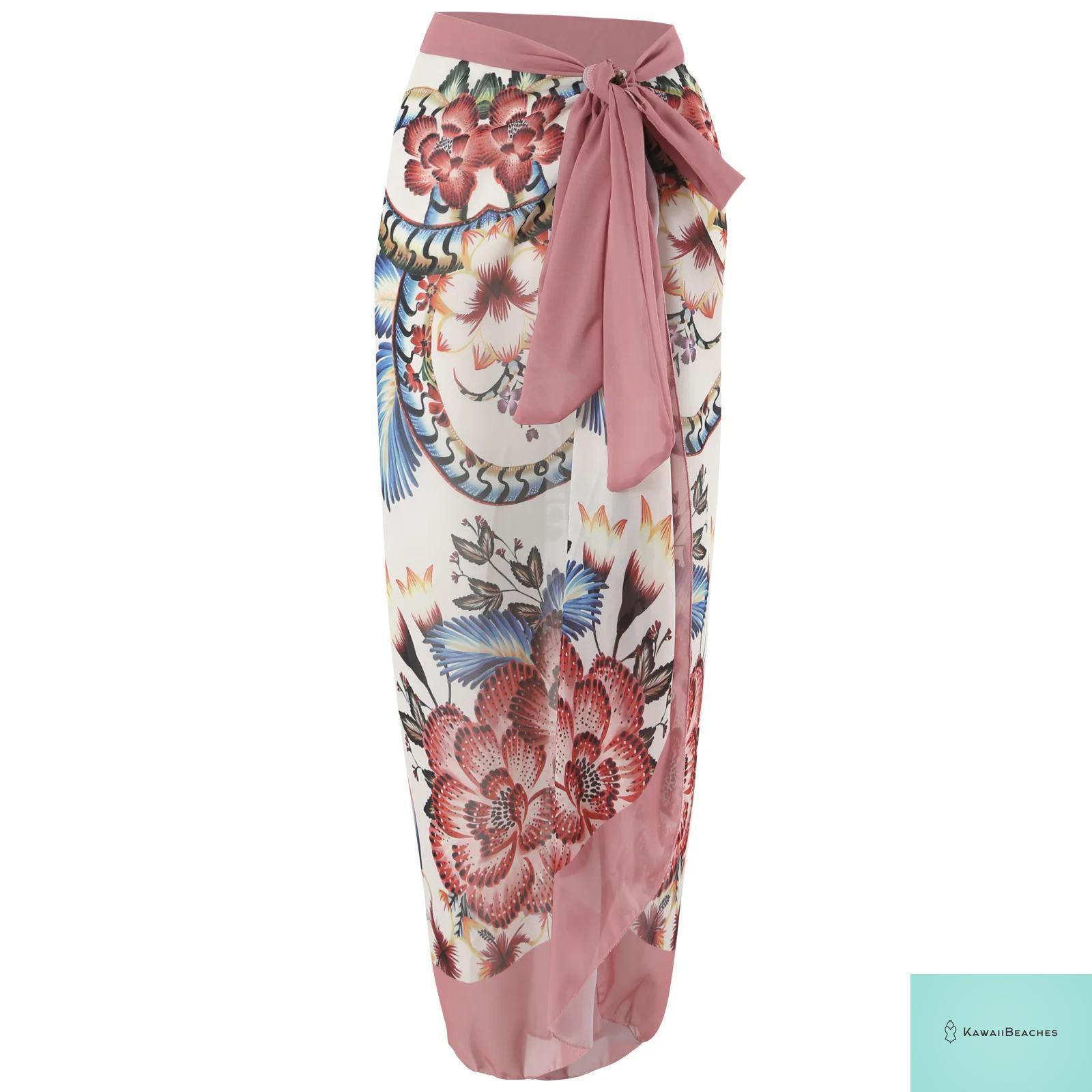 Kawaii Retro Print Beach Dress Cover-Up