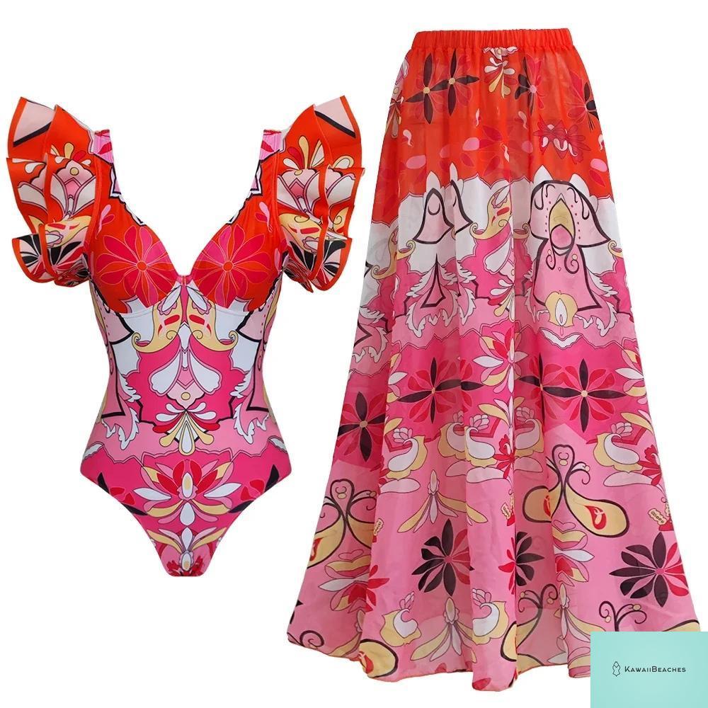 Sexy Ruffle Bikini Set for Women