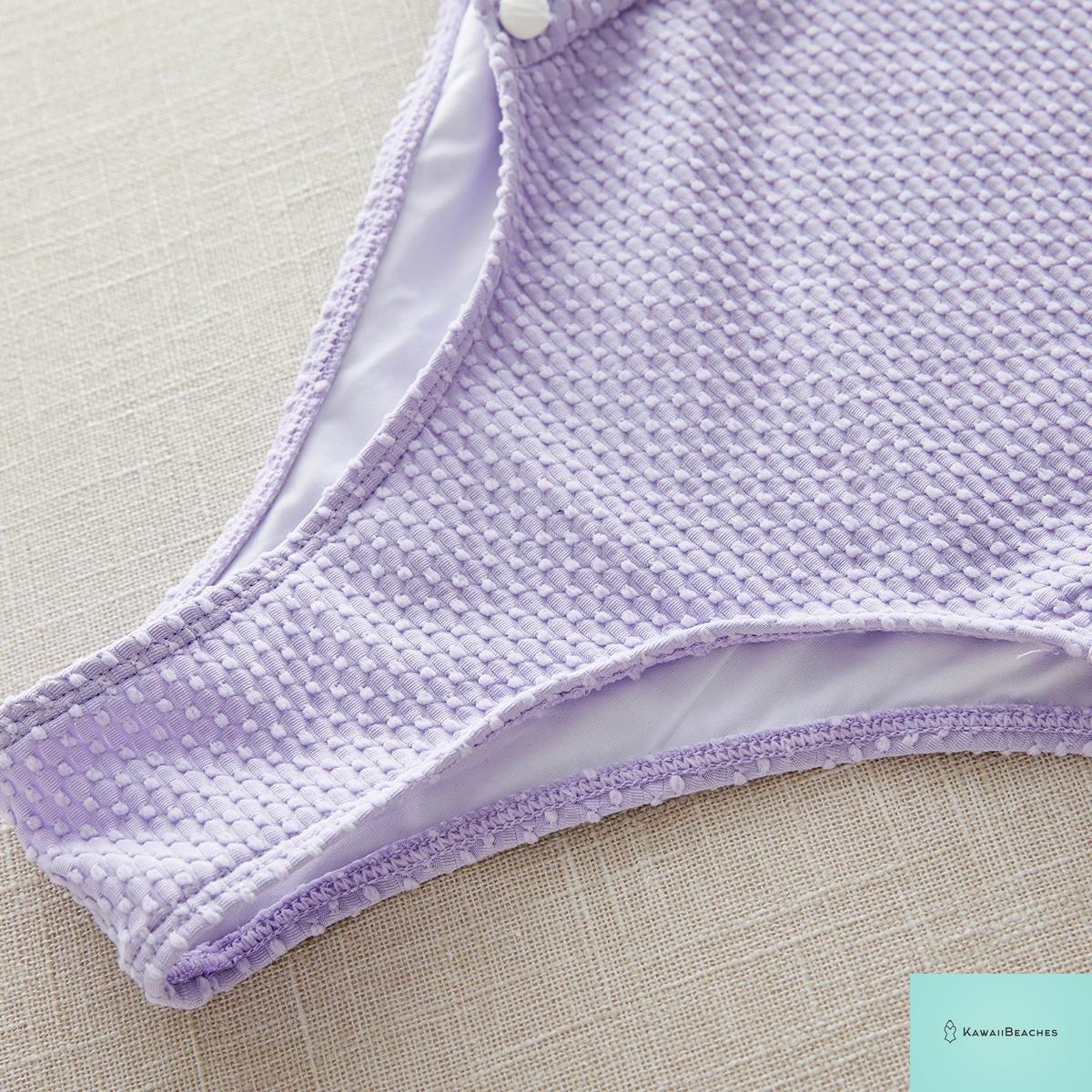 High Waist Golden Print Brazilian Bikini Set