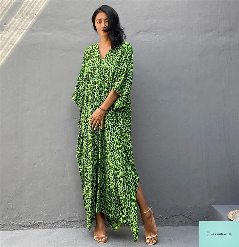 Womens Beach Cover Up Kaftan Dress