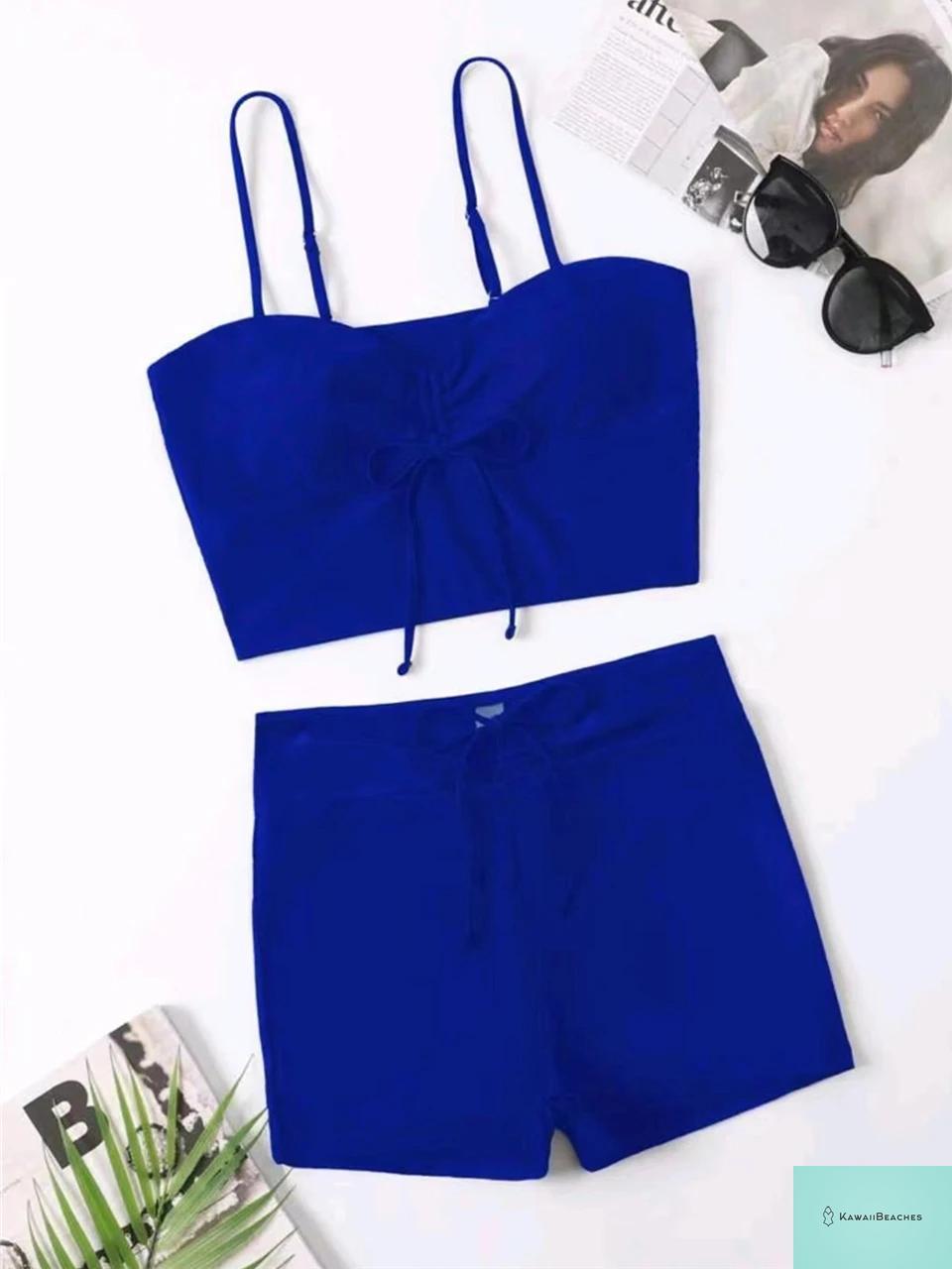 High Waist Padded Bikini Swimsuit Set