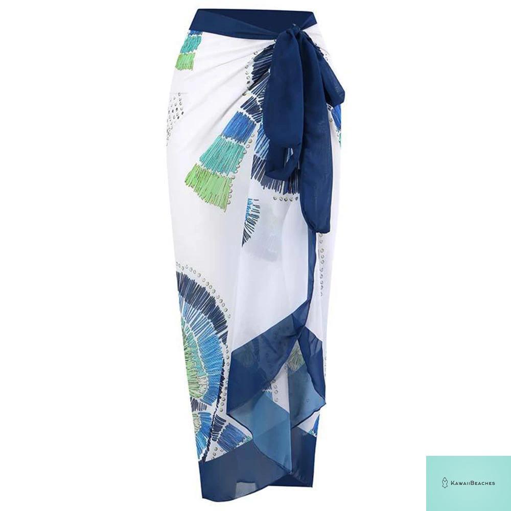 Kawaii Retro Print Beach Dress Cover-Up