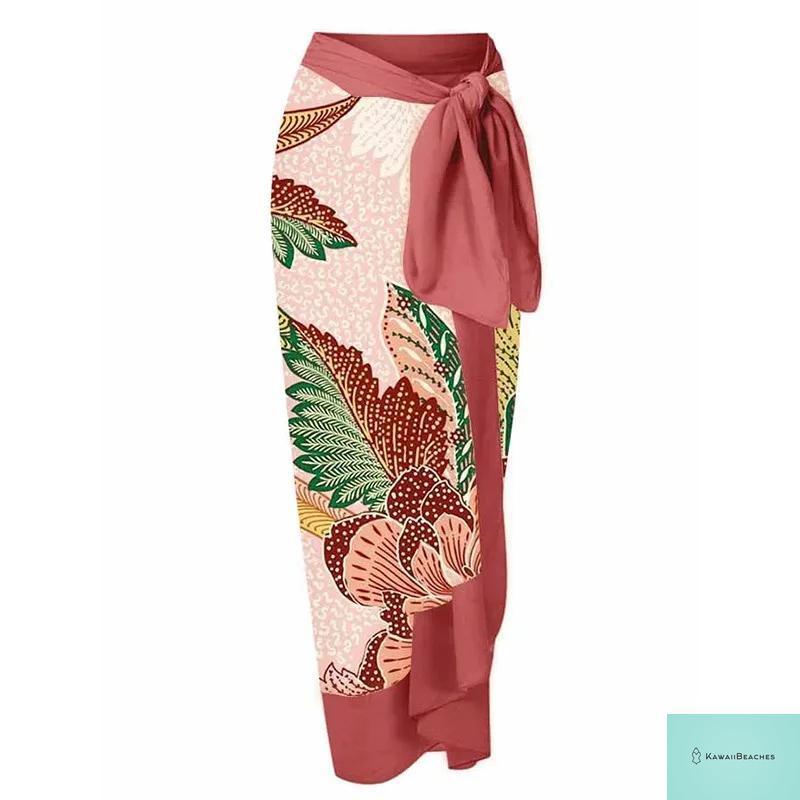 Kawaii Retro Print Beach Dress Cover-Up