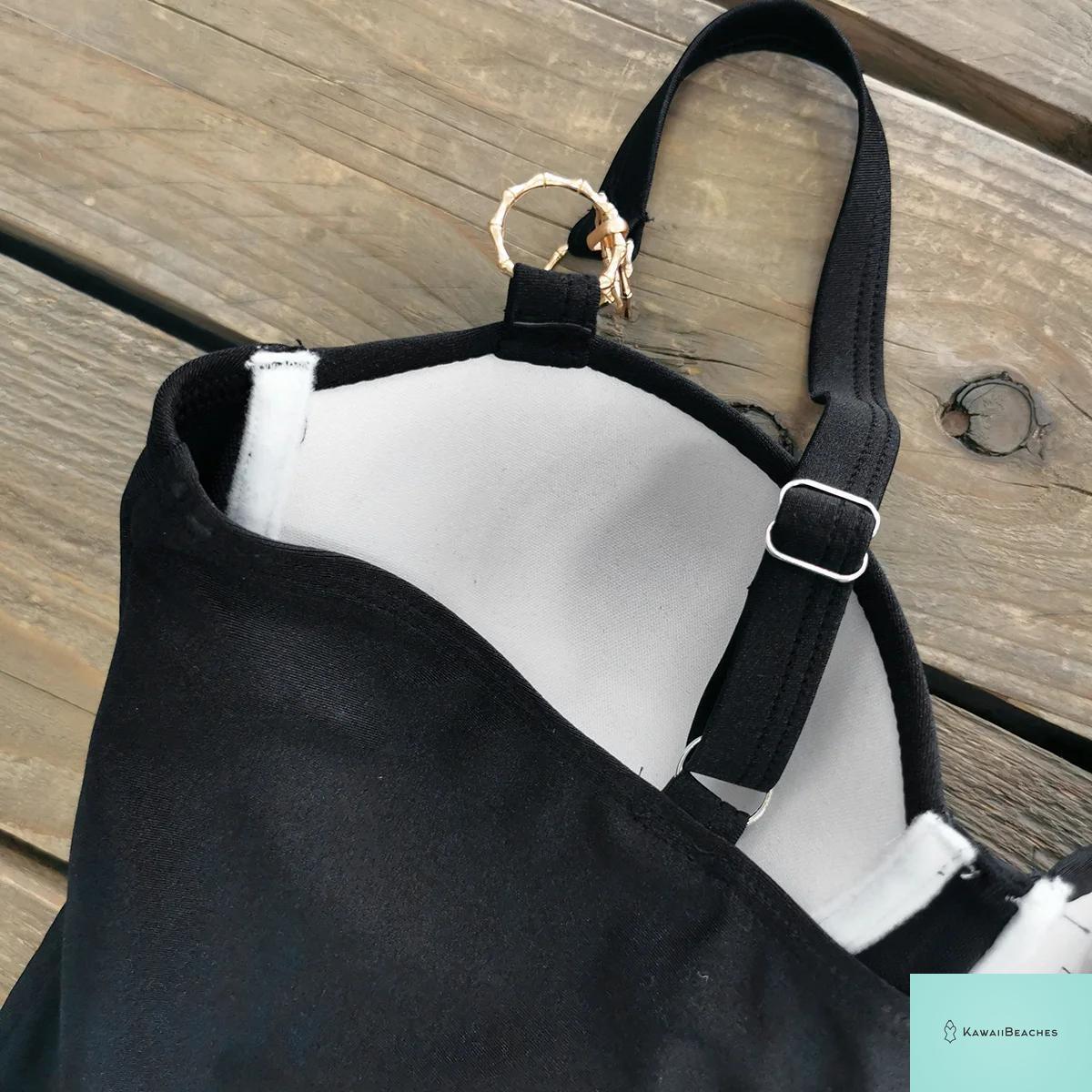 Kawaii Retro Push Up One Piece Swimsuit