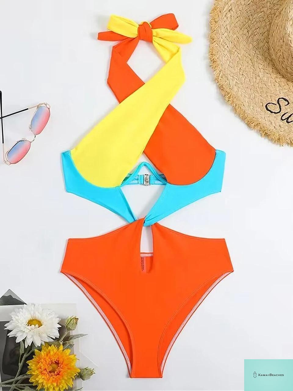 Kawaii Beaches Push Up Monokini Swimsuit