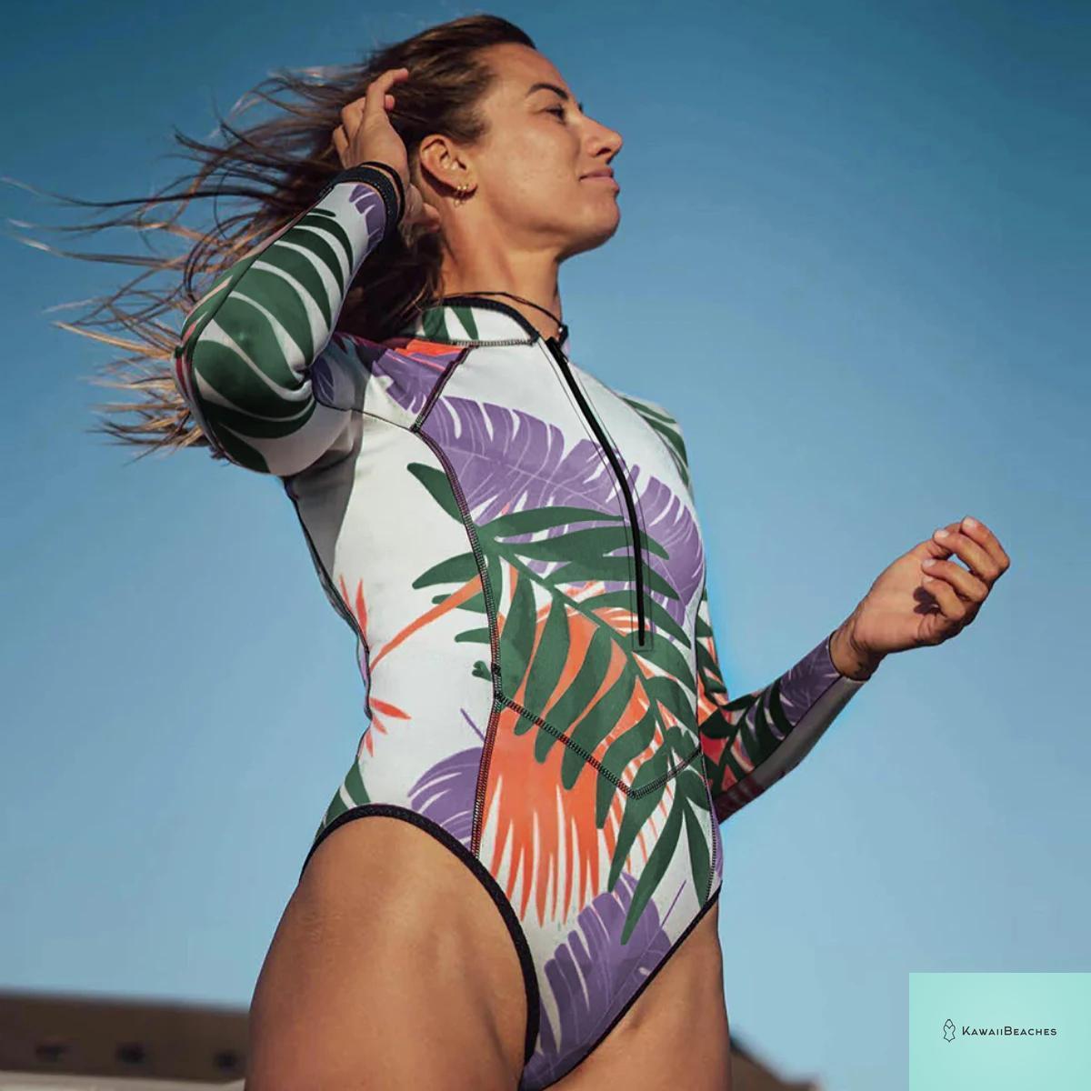 KawaiiBeaches Skeleton Long Sleeve Swimsuit