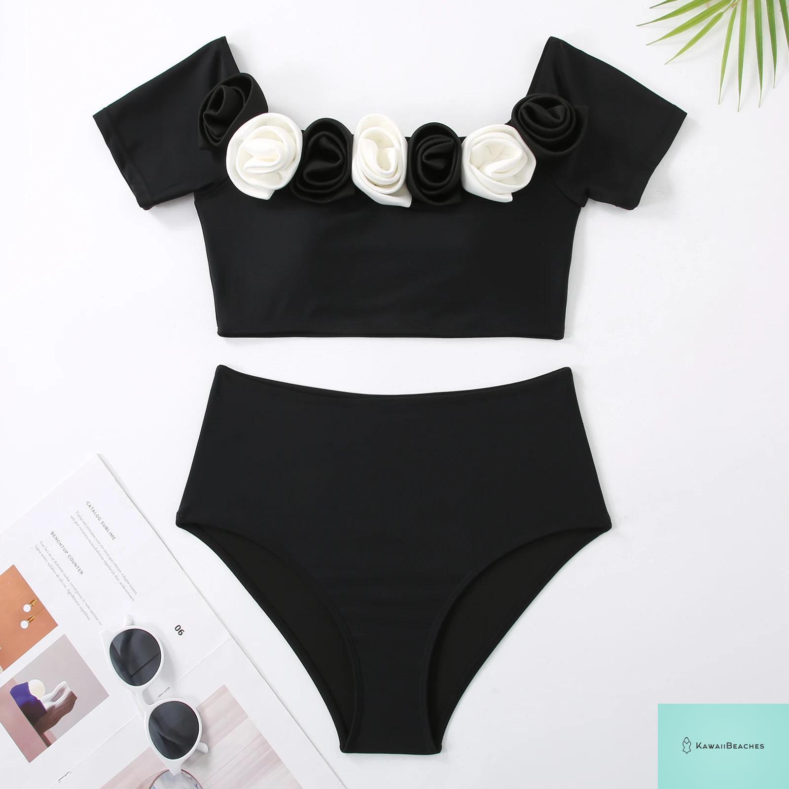 Floral Ruffle Printed Push Up Womens One Piece Swimsuit