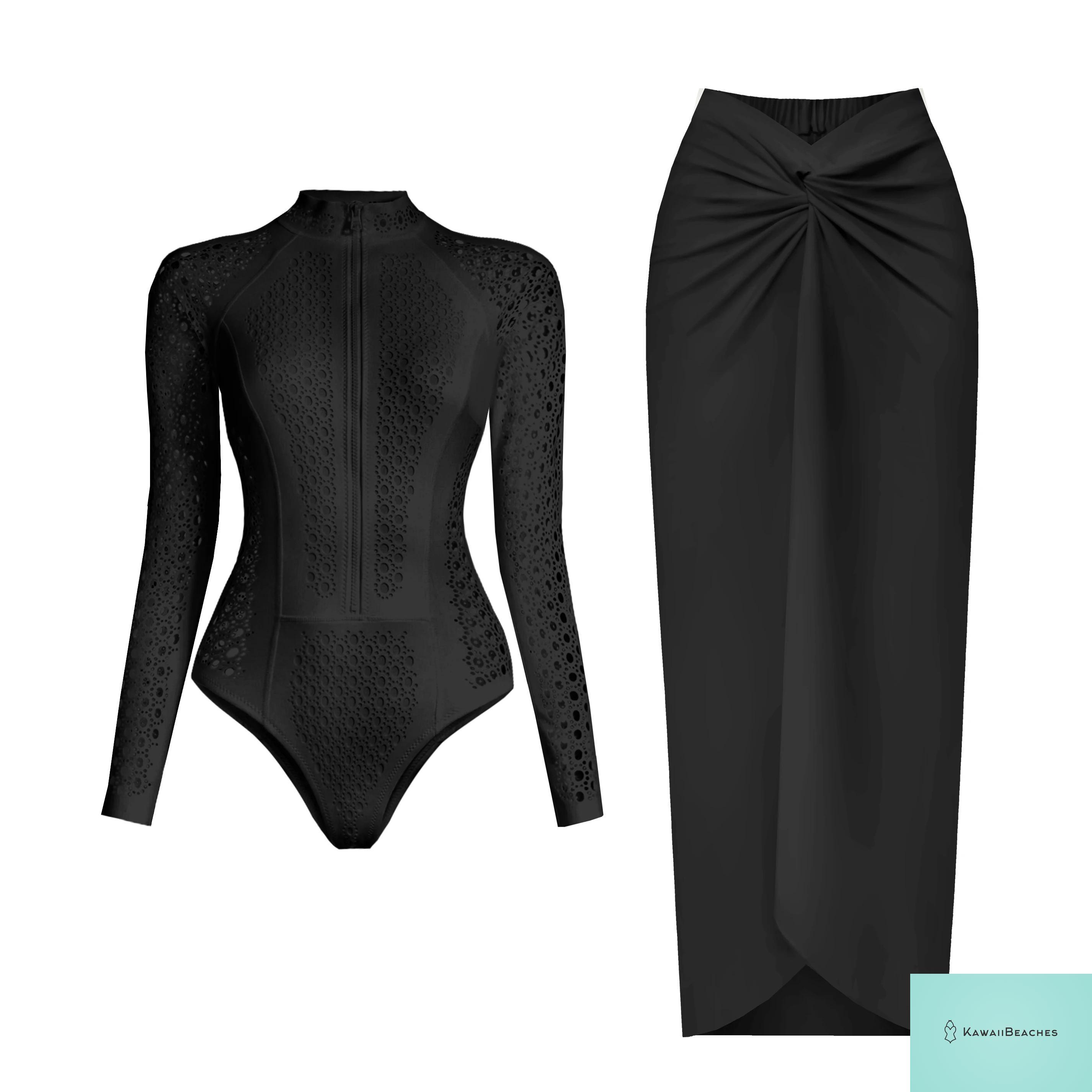 Surfing Sport Long Sleeve Swimsuit Costume