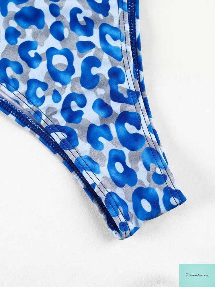 Kawaii Floral Ruffle One-Piece Swimsuit