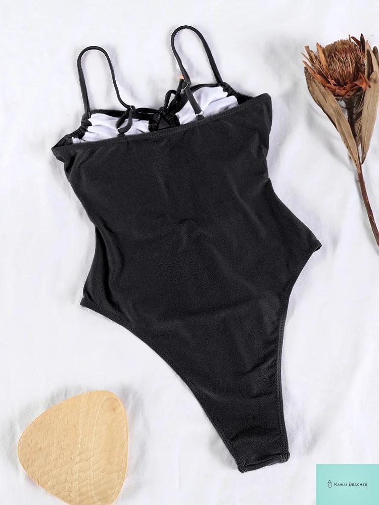 Sexy Hollow Out Womens One Piece Swimsuit