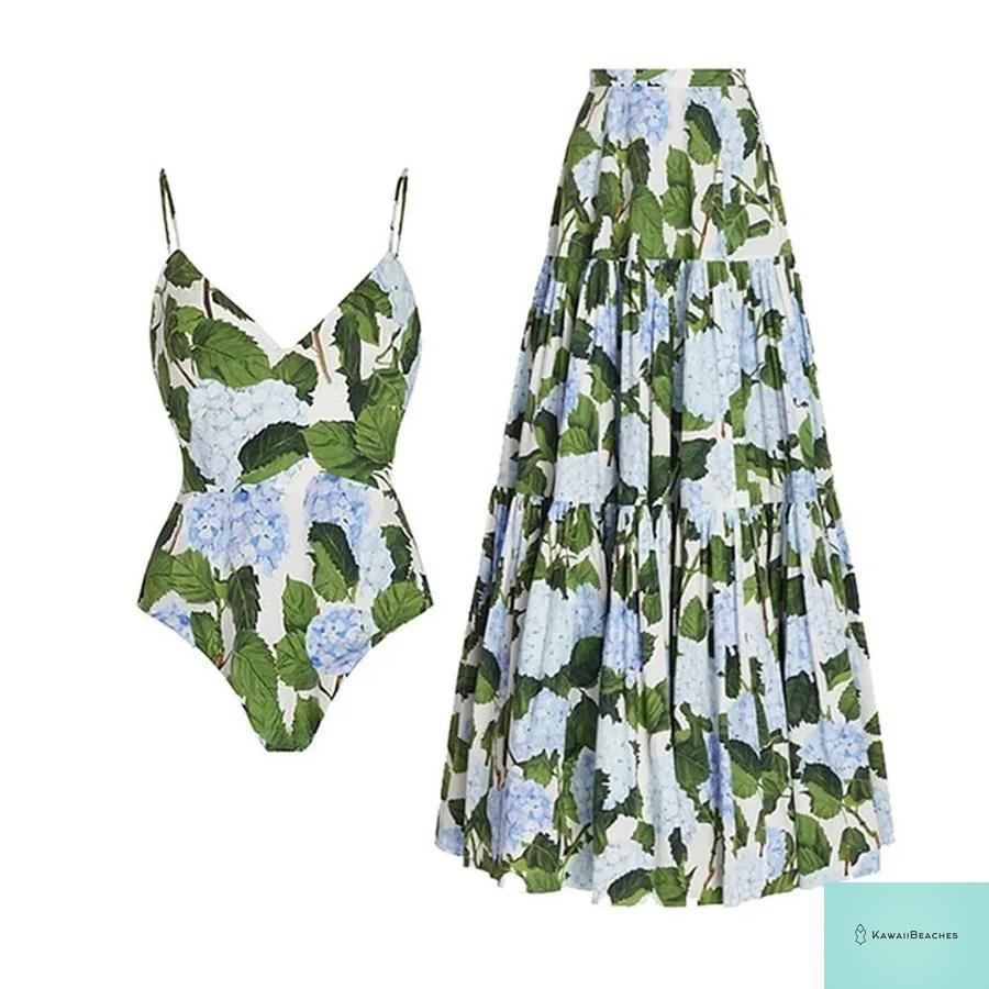 Floral Ruffle Push Up Bikini Set