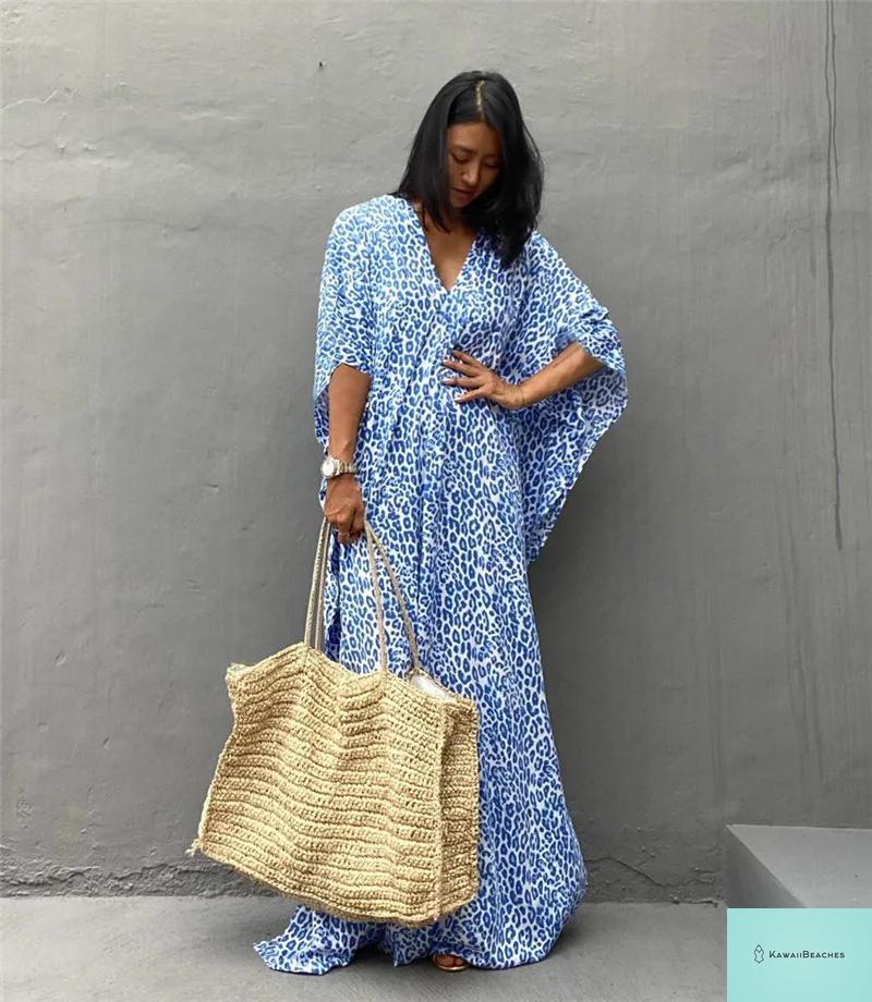 Womens Beach Cover Up Kaftan Dress