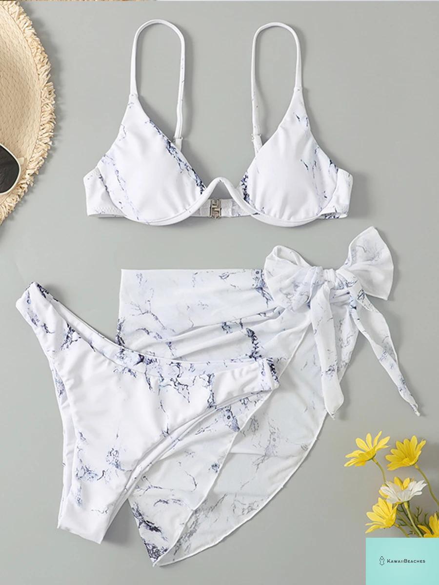 Summer Tie Dye Bikini Swimwear Set