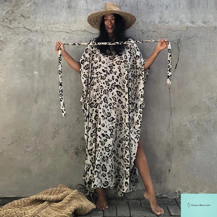 Womens Beach Cover Up Kaftan Dress